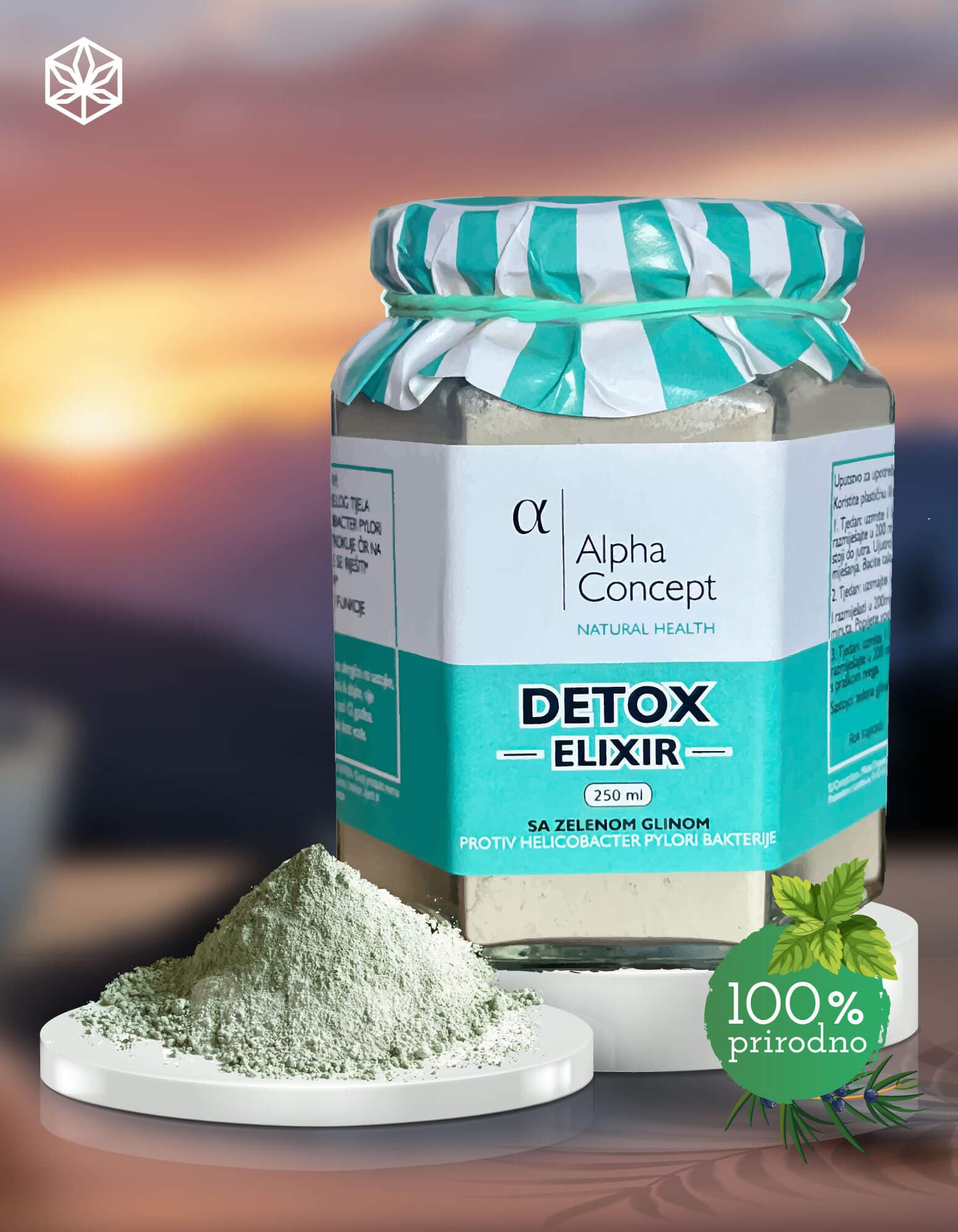 Detoks eliksir – zelena glina u prahu