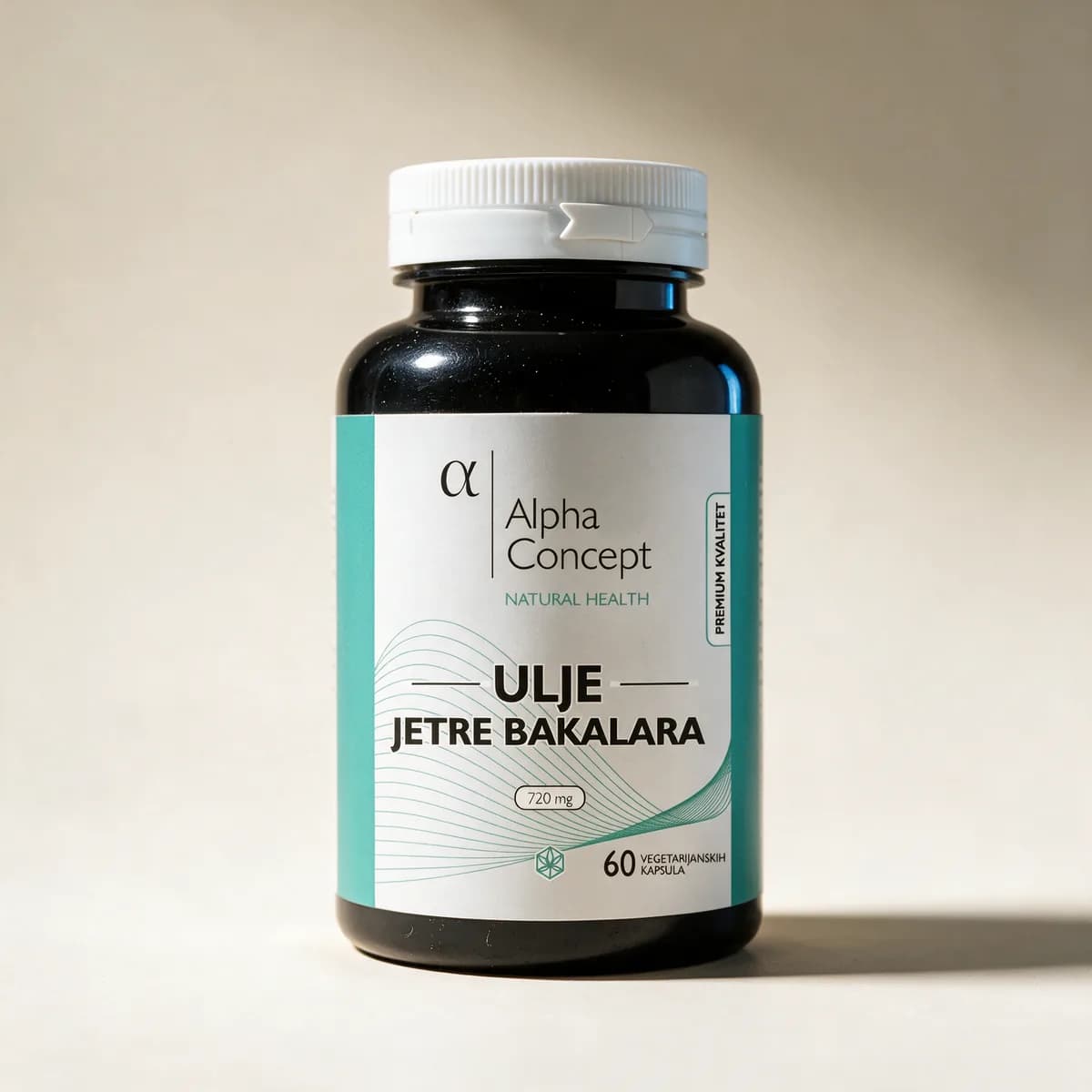 Alpha Concept Ulje jetre bakalara u kapsulama, omega-3 s vitaminima A i D, 60 kapsula