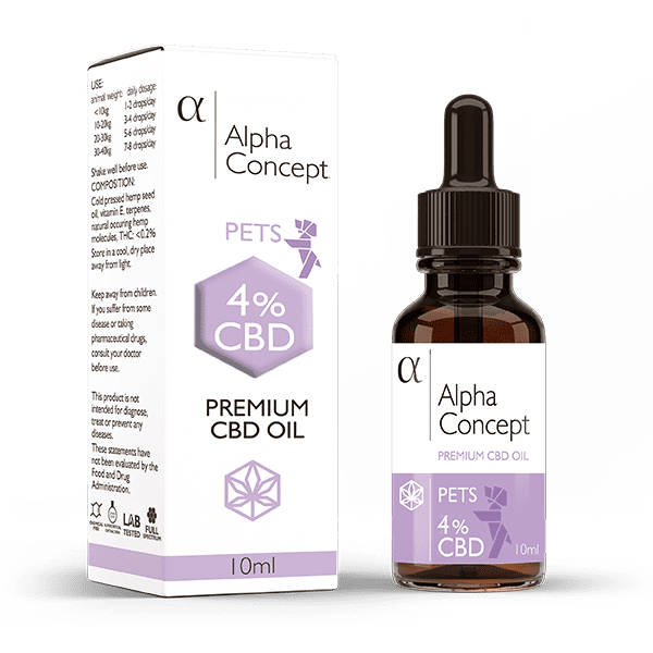 Alpha Concept Premium CBD Kapi za ljubimce 4%, 10ml